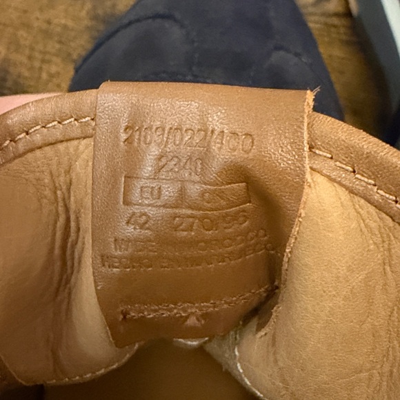 Massimo Dutti Dark Blue and Tan Sneakers - Picture 5 of 6